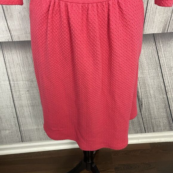 Matilda Jane Women's Small Pink Virginia Textured Dress with Pockets - Picture 4 of 8